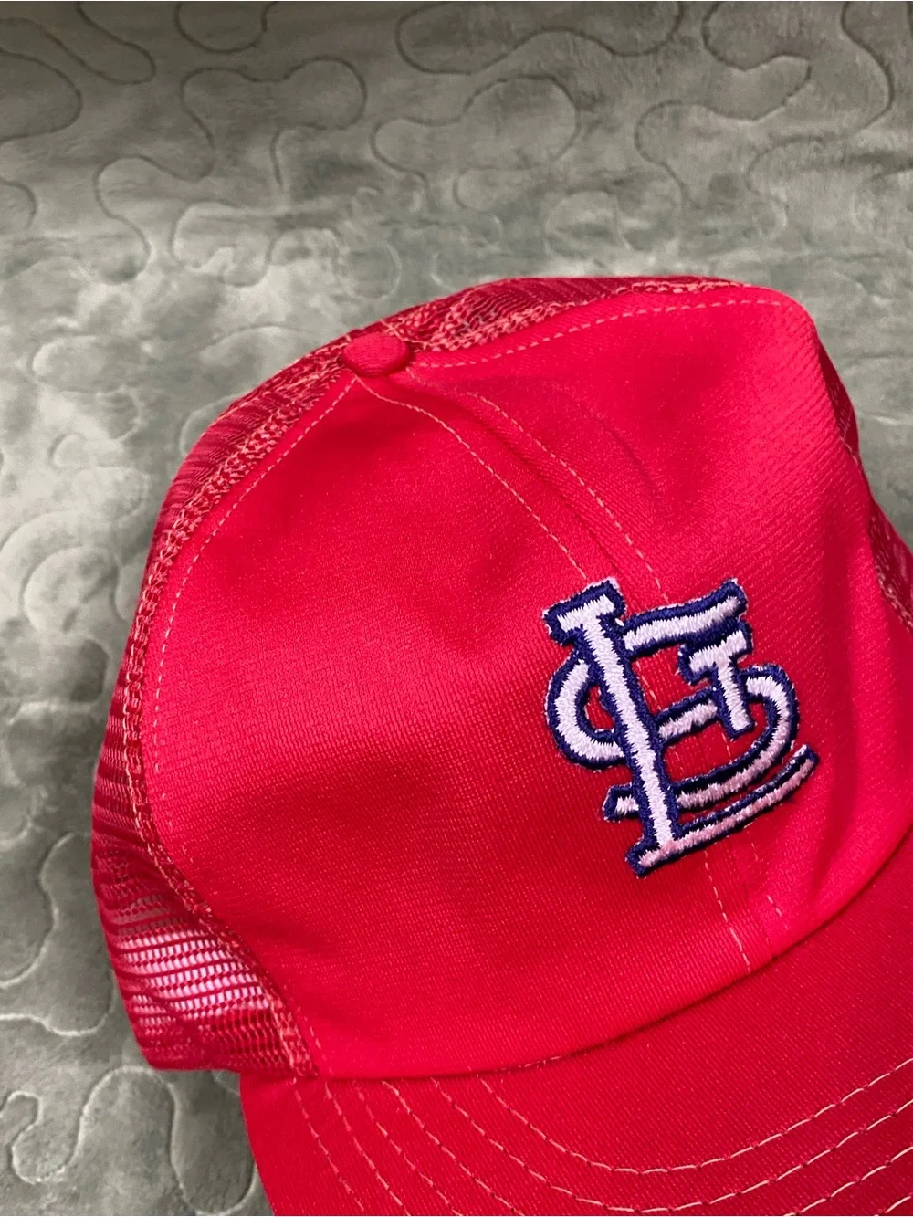 Vintage Annco St. Louis Cardinals Hat RARE Red MLB Elastic Cap VTG 70s 80s USA